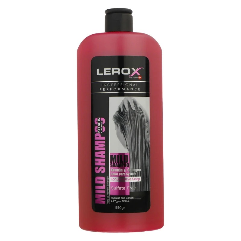 Lerox free sulfate keratin and collagen شامپو کراتین و کلاژن فری سولفات لروکس - تصویر 1