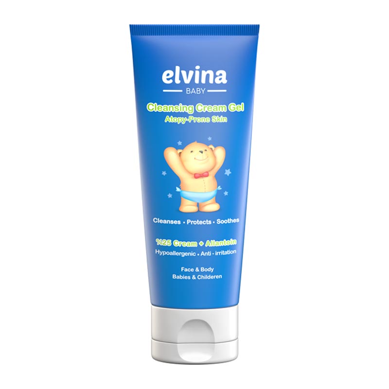 Elvina Atopic Face and Body Wash Gel Cream کرم ژل شستشوی اتوپیک صورت و بدن الوینا - تصویر 1