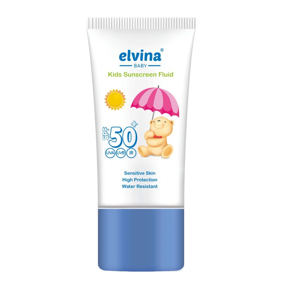 Elvina Baby Sunscreen Fluid فلوئید ضد آفتاب کودک الوینا - تصویر 1