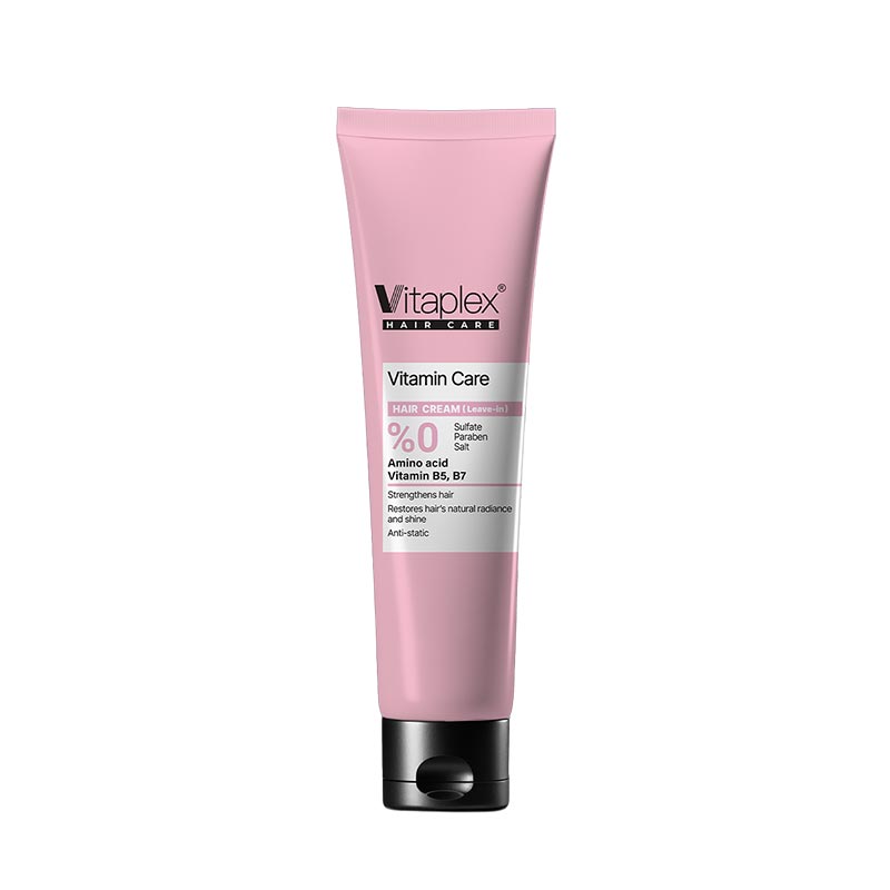 Hair cream for dry hair Vitaplex کرم ترمیم کننده موهای خشک و نرمال (صورتی) ویتاپلکس - تصویر 1