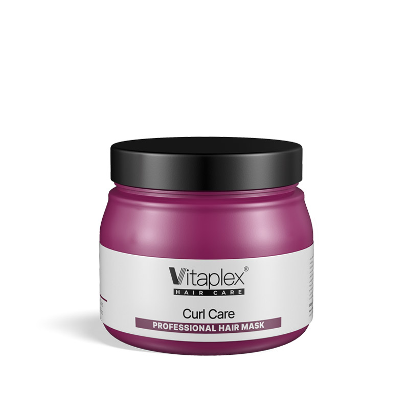 Hair mask for curly hair Vitaplex ماسک مو مناسب موهای فر (ارغوانی) ویتاپلکس - تصویر 1