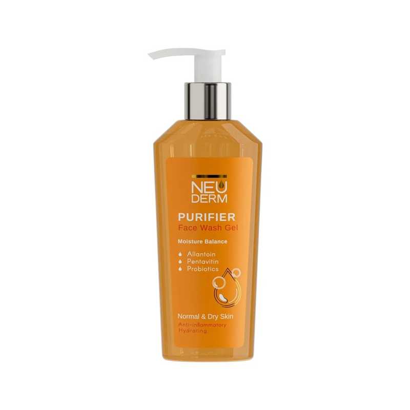 Neoderm facial wash gel for normal and dry skin ژل شستشوي صورت پوست نرمال و خشك نئودرم - تصویر 1