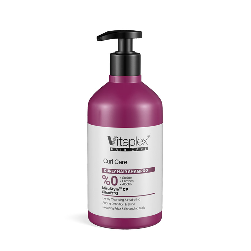 Shampoo for curly hair Vitaplex شامپو موهای فر (ارغوانی) ویتاپلکس - تصویر 1