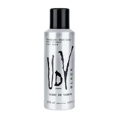 Black Udv Men's Deodorant Spray اسپری دئودورانت مردانه بلک یو دی وی - تصویر 1
