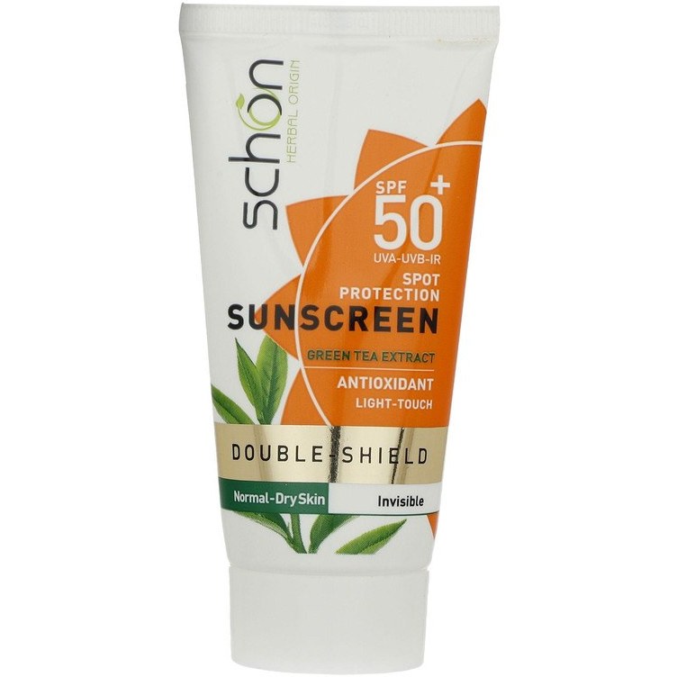 Double Shield Sunscreen SPF50 Colorless کرم ضدآفتاب SPF50 چای سبز دابل شیلد شون - Image 1