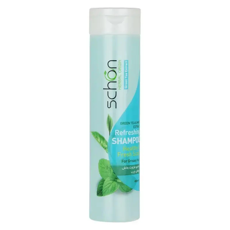 Their green tea and mint shampoo is suitable for o شامپو چای سبز و نعنا شون مناسب موهای چرب - Image 1
