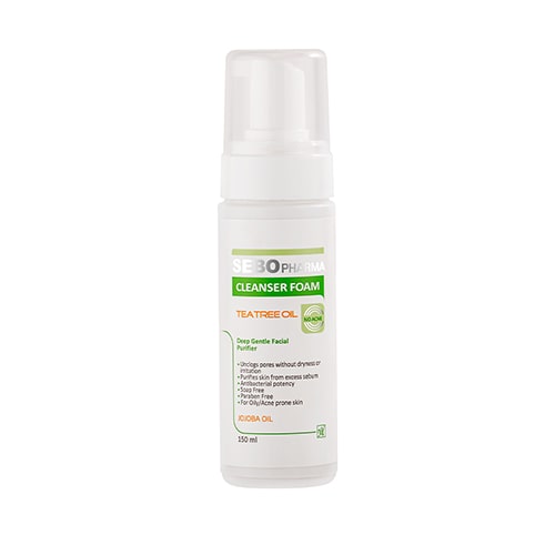 cleansing-foam-sebo-pharma فوم پاک کننده پوست چرب سبوفارما مای - تصویر 1
